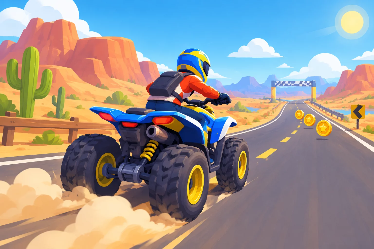 ATV Quad Bike Traffic Racer Ride