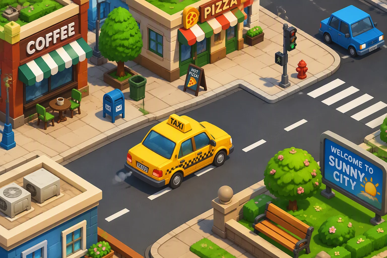 City Taxi Simulator 3D World