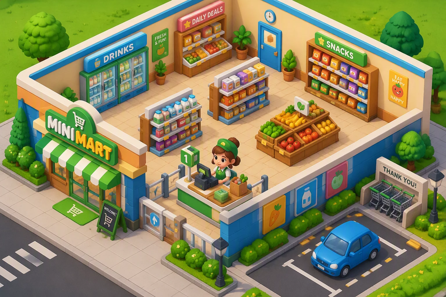 Mini Market Tycoon Empire