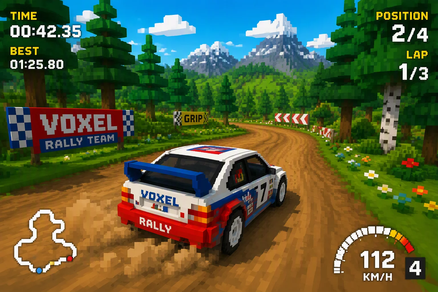 Pixel Rally 3D Racing